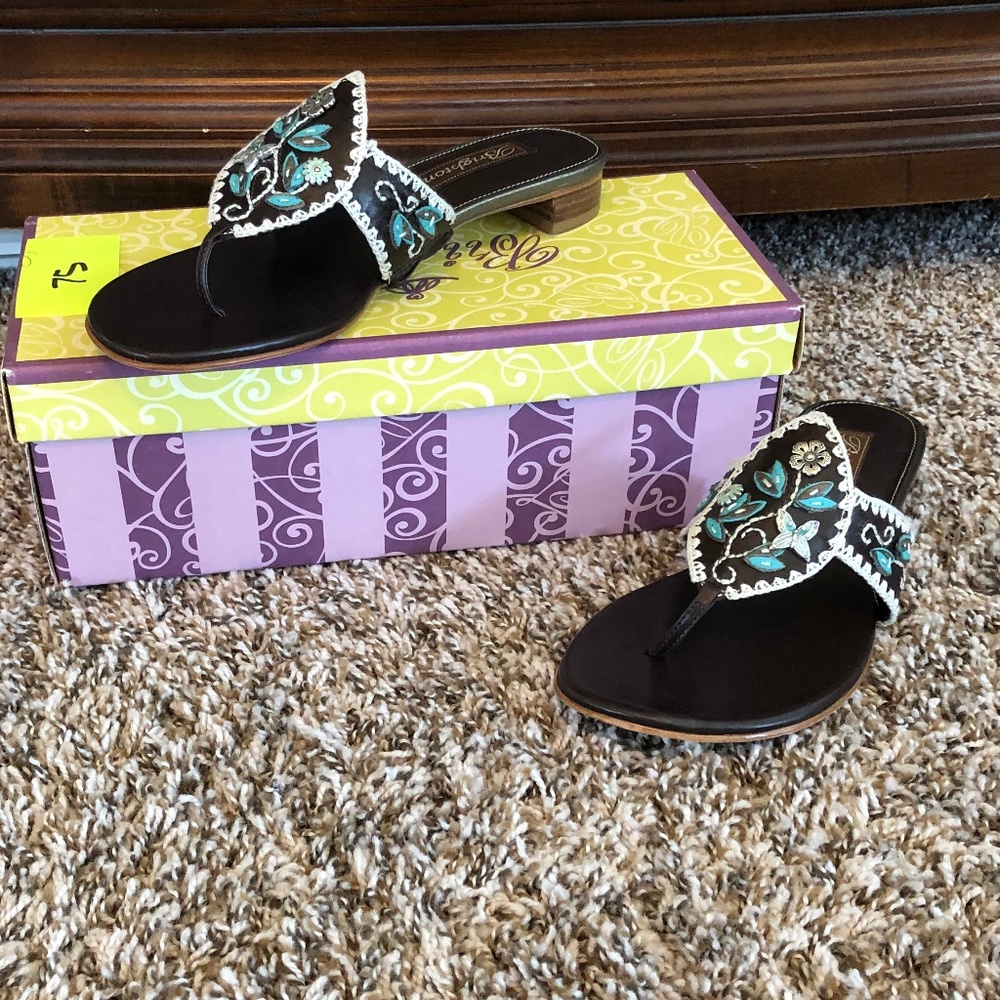 Brighton Whimsy Chocolate Sandals